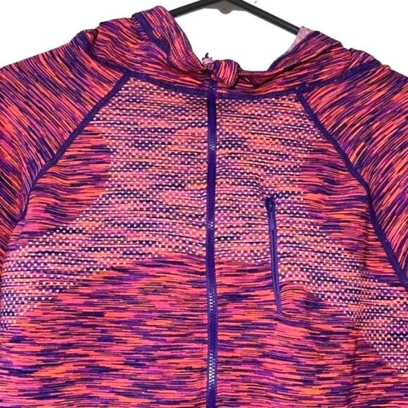 Soho Full-Zip Hooded Jacket Womens Size M Multicolor Stretch Knit - Picture 2 of 9